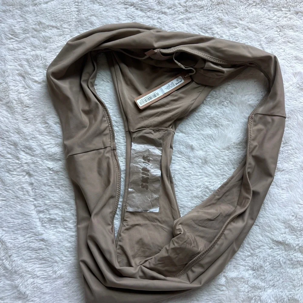 SKIMS Recycled Swim Mid Waist Bottom Desert Taupe Brown SW-MWB-0748 Women 4X NWT